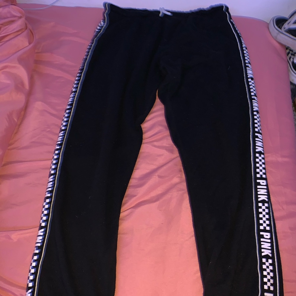 Victoria’s Secret pink checkered joggers